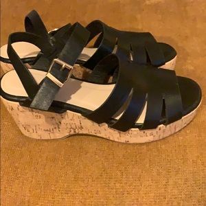 Black platform/wedges